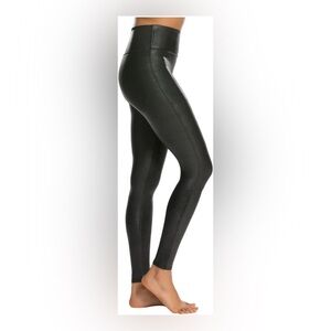 Spanx Faux Leather Leggings Black Size XL